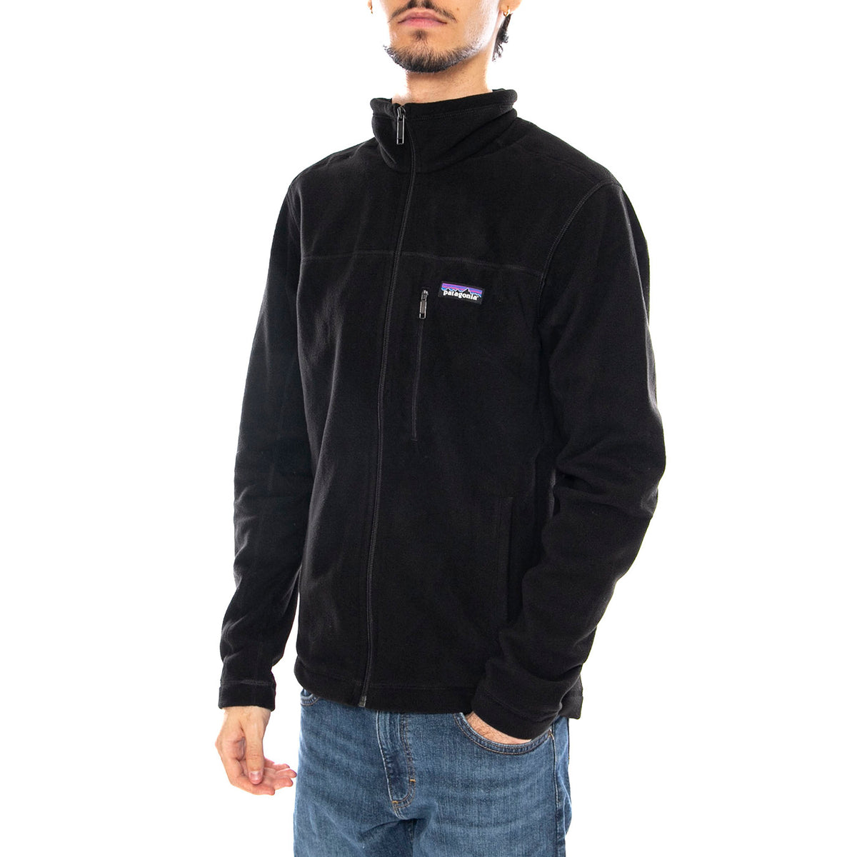 M's Micro D Jkt Black - Giacca Uomo  Nera 26171 BLK PATAGONIA 