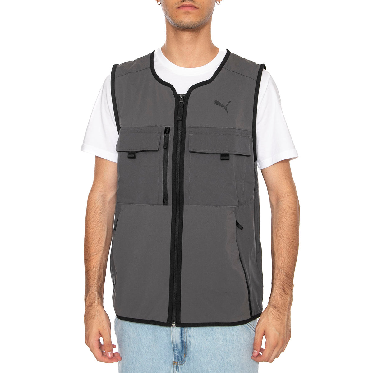PUMATECH Cargo Vest Dusky Gray - Giacca Smanicata Uomo Grigia 629916-44 . PUMA 