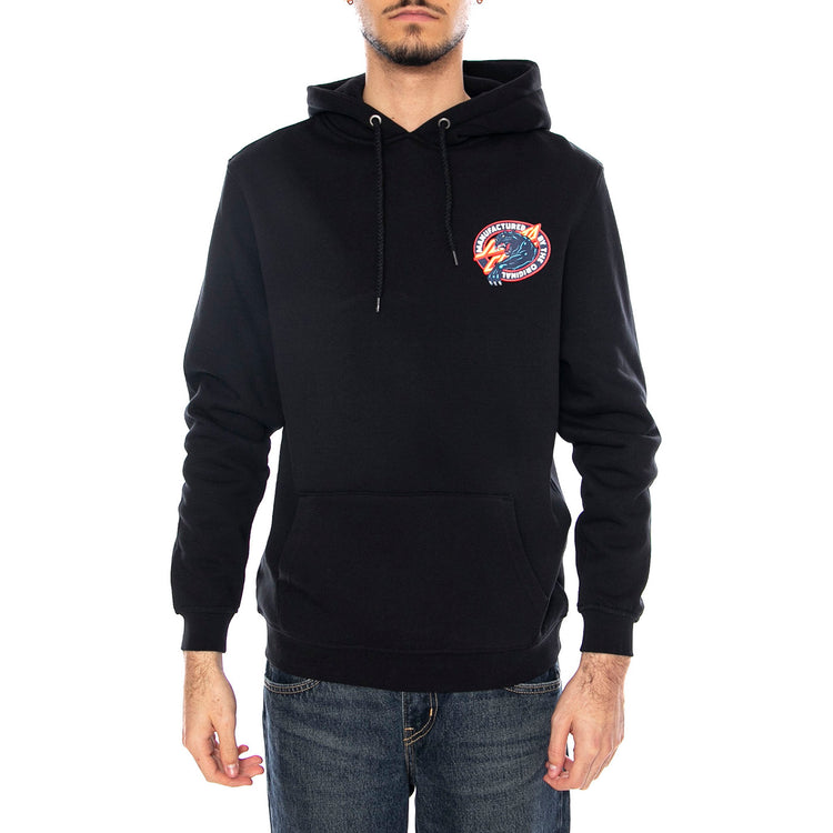 Natas SC Panther Hood -- Felpa Uomo Cappuccio Nera SCA-HDY-10027 Black SANTA CRUZ 