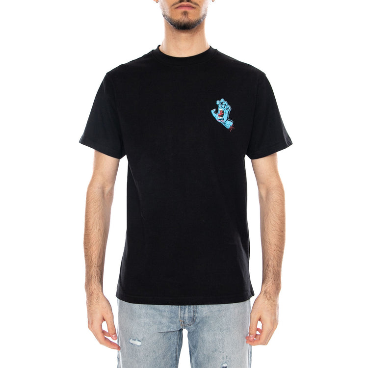 Screaming Hand Black - Maglietta Girocollo Uomo Nera SCA-TEE-10773 Black SANTA CRUZ 