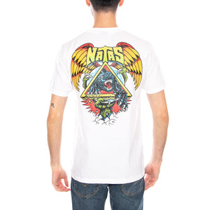 Natas SC Panther White - Maglietta Girocollo Uomo Bianca SCA-TEE-12801 White SANTA CRUZ 