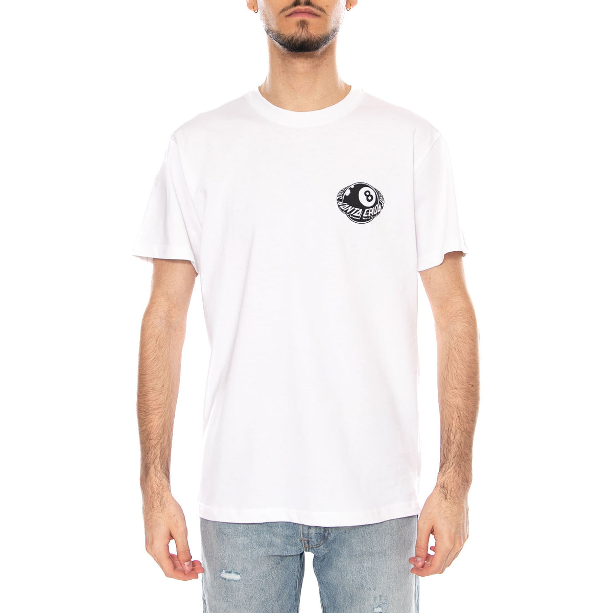 Winkowski Eighth Planet White - Maglietta Girocollo Uomo Bianca SCA-TEE-13005 White SANTA CRUZ 