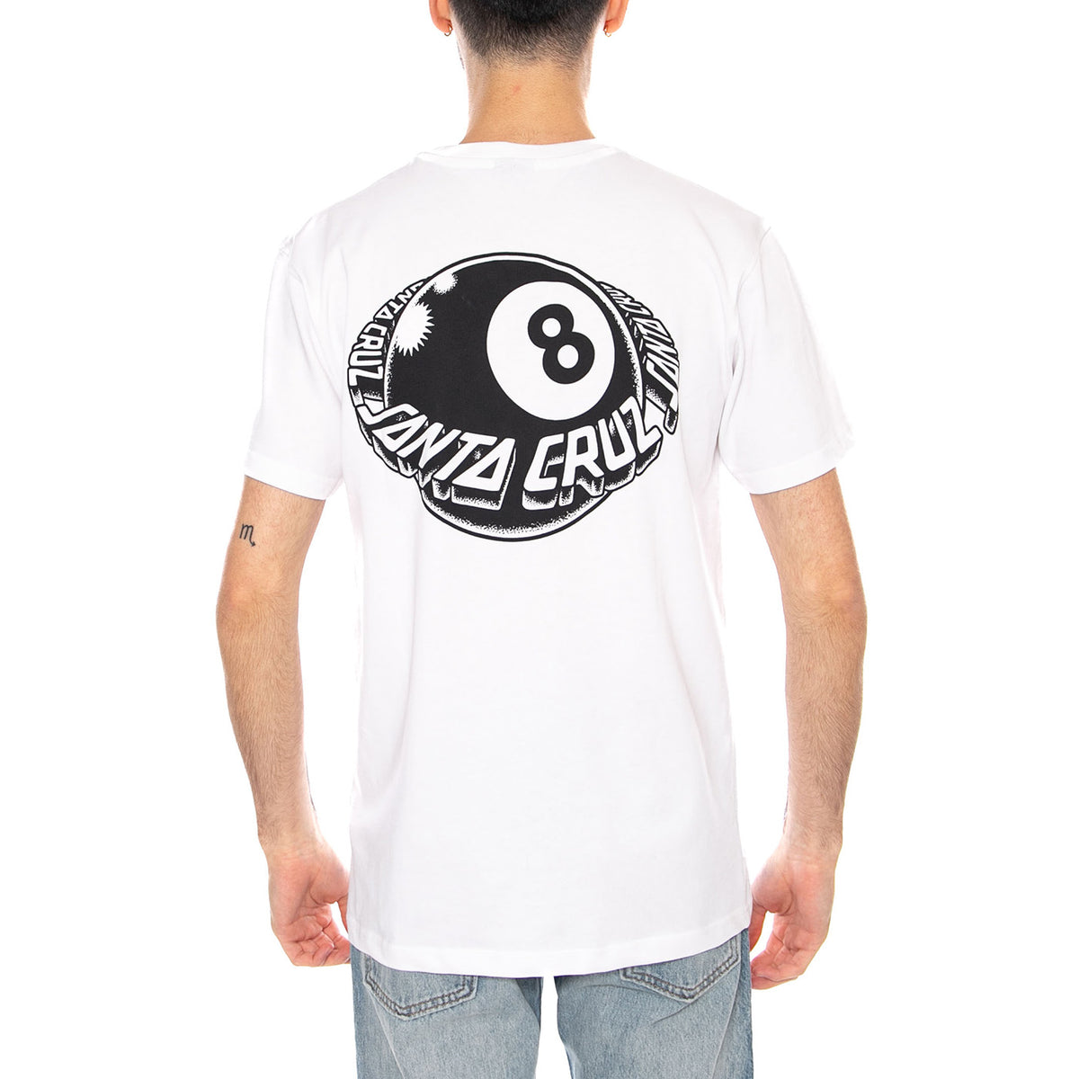 Winkowski Eighth Planet White - Maglietta Girocollo Uomo Bianca SCA-TEE-13005 White SANTA CRUZ 