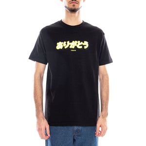 Kanji Tee Black - Maglietta Girocollo Uomo Nera TYASS013-02BLK . THANK YOU 