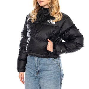 W Nuptse Short Jacket -- Giacca Donna Nera NF0A5GGE GOG1 THE NORTH FACE 