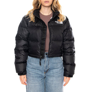 W Nuptse Short Jacket -- Giacca Donna Nera NF0A5GGE GOG1 THE NORTH FACE 