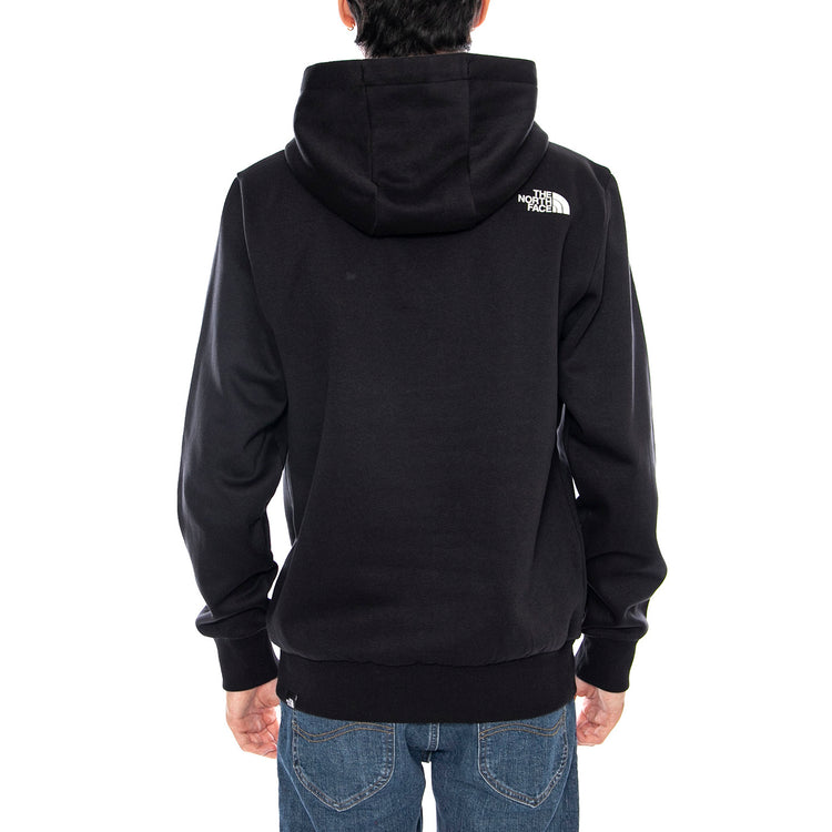M Fine Hoodie Black - Felpa con Cappuccio Uomo Nera NF0A89EU JK31 THE NORTH FACE 