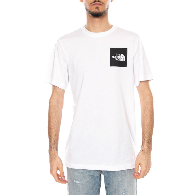 M SS Fine Tee White - Maglietta Girocollo Uomo Bianca NF0A8A6M FN41 THE NORTH FACE 