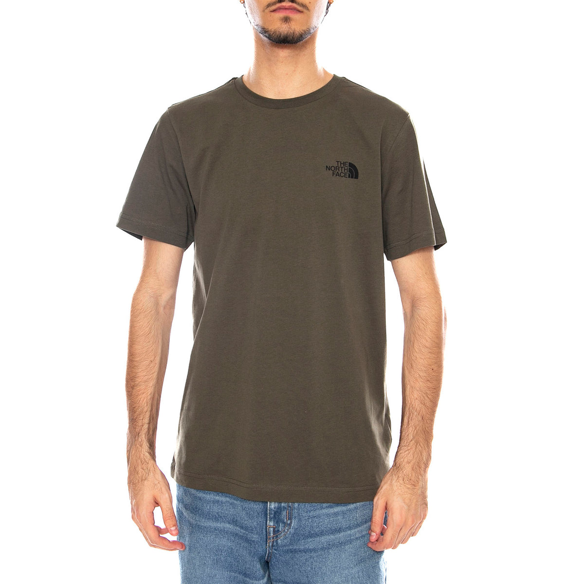M Box NSE Edge of Light Infill S/S Tee Green - Maglietta Girocollo Uomo Verde NF0A8E3H FA41 THE NORTH FACE 