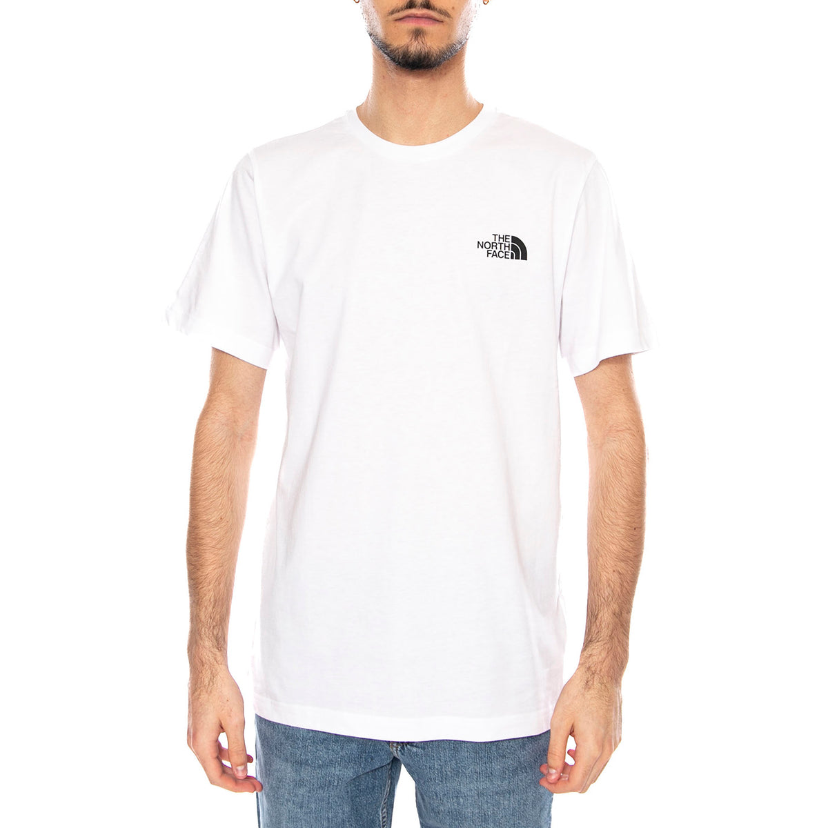 M Half Dome Photo SS Tee White -- Maglietta Girocollo Uomo Bianca NF0A8EE9 FN41 THE NORTH FACE 