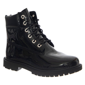 Premium 6 Inch Lace Up Waterproof Boot -- Stivali Donna Pelle Verniciata Nera TB0A43F8 EN31 TIMBERLAND 