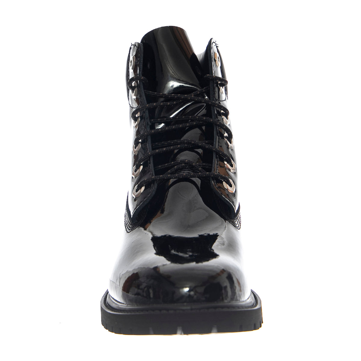 Premium 6 Inch Lace Up Waterproof Boot -- Stivali Donna Pelle Verniciata Nera TB0A43F8 EN31 TIMBERLAND 