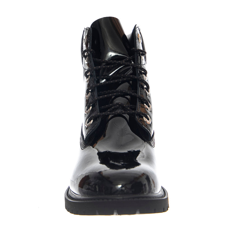 Premium 6 Inch Lace Up Waterproof Boot -- Stivali Donna Pelle Verniciata Nera TB0A43F8 EN31 TIMBERLAND 