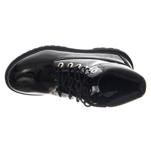 Premium 6 Inch Lace Up Waterproof Boot -- Stivali Donna Pelle Verniciata Nera TB0A43F8 EN31 TIMBERLAND 