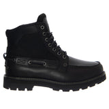 Britton Road Mid Lace Up Herrenstiefel, schwarzes Vollnarbenleder, Marke: TIMBERLAND