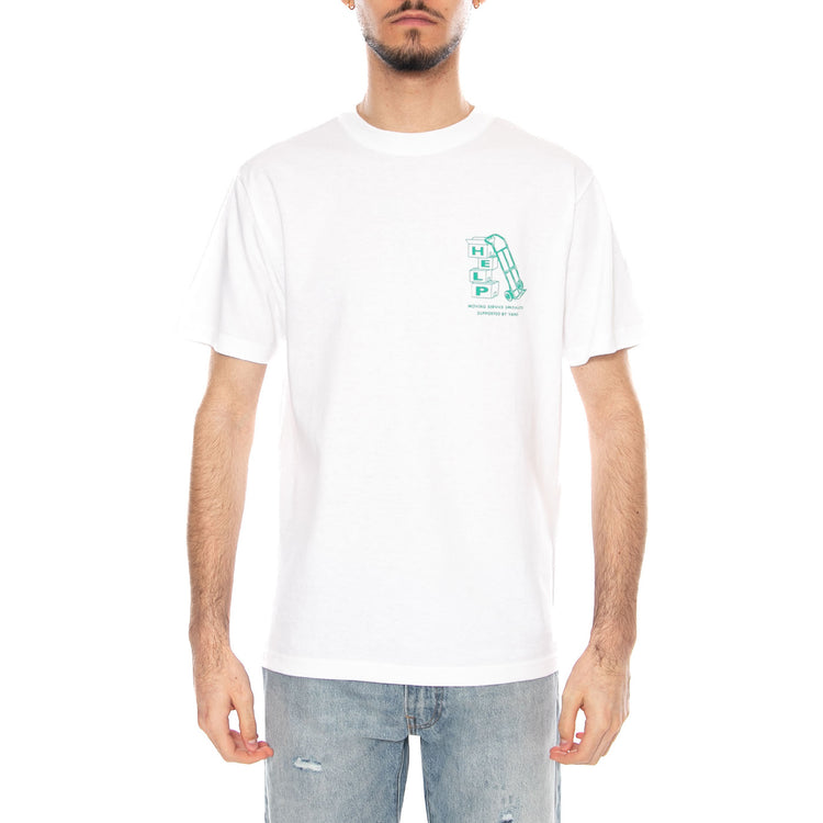 Moving Co SS White - Maglietta Girocollo Uomo Bianca VN000PCQ WHT1 VANS 