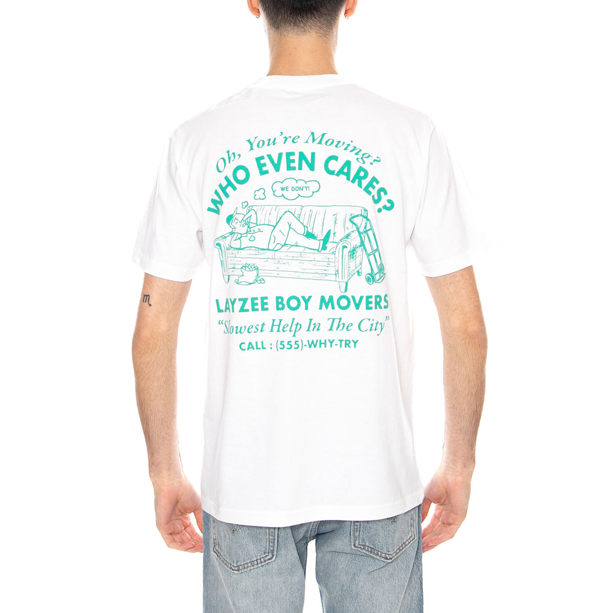Moving Co SS White - Maglietta Girocollo Uomo Bianca VN000PCQ WHT1 VANS 