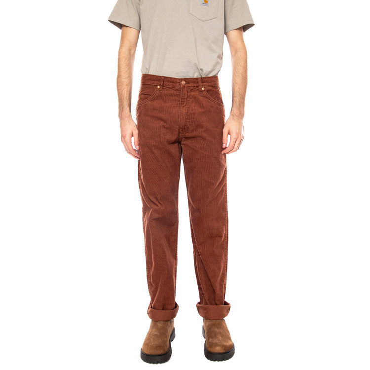 13MWZ Wrangler Brown - Pantaloni Uomo Marroni 112378541 . WRANGLER 