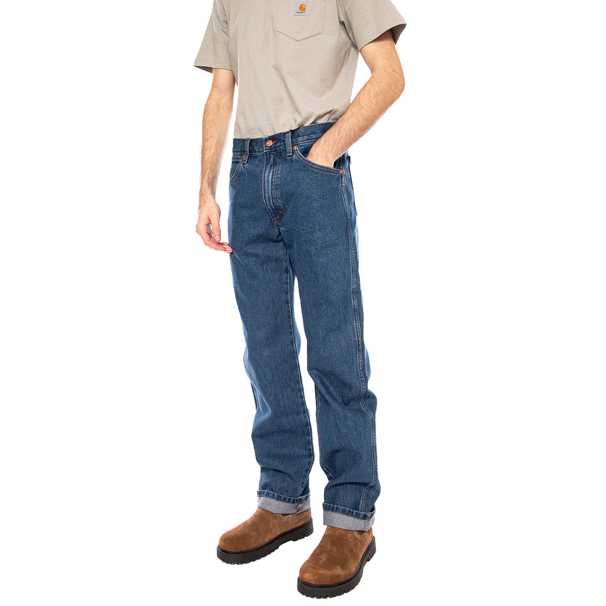13MWZ Wrangler Blue - Denim Jeans Uomo Blu 112378542 . WRANGLER 
