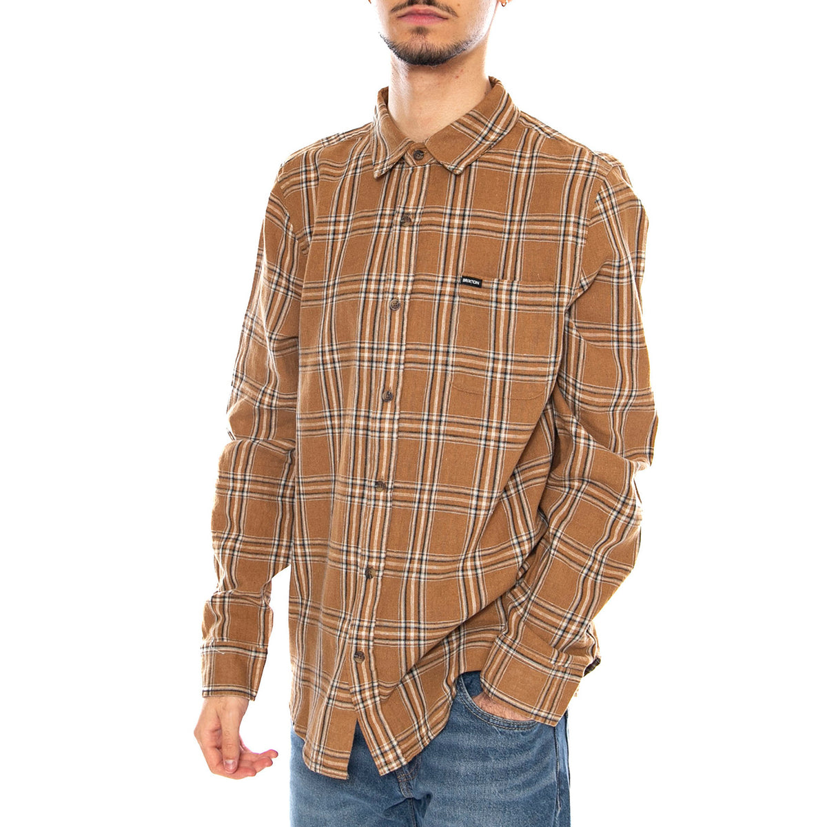 Charter Linen Blend L/S Wvn -- Camicia Uomo Multicolore 01440 WCWCP BRIXTON 
