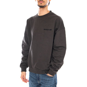 Embroidered Heavy Weight Crew Washed Black - Felpa Girocollo Uomo Nera 22696 WABLK BRIXTON 