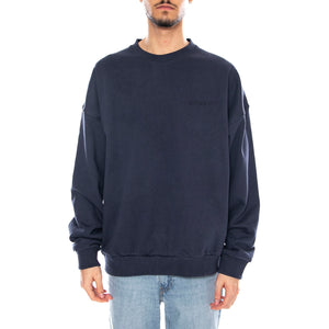 Embroidered Heavy Weight Crew -- Maglione Uomo Washed Navy Blu 22696 WANAV BRIXTON 