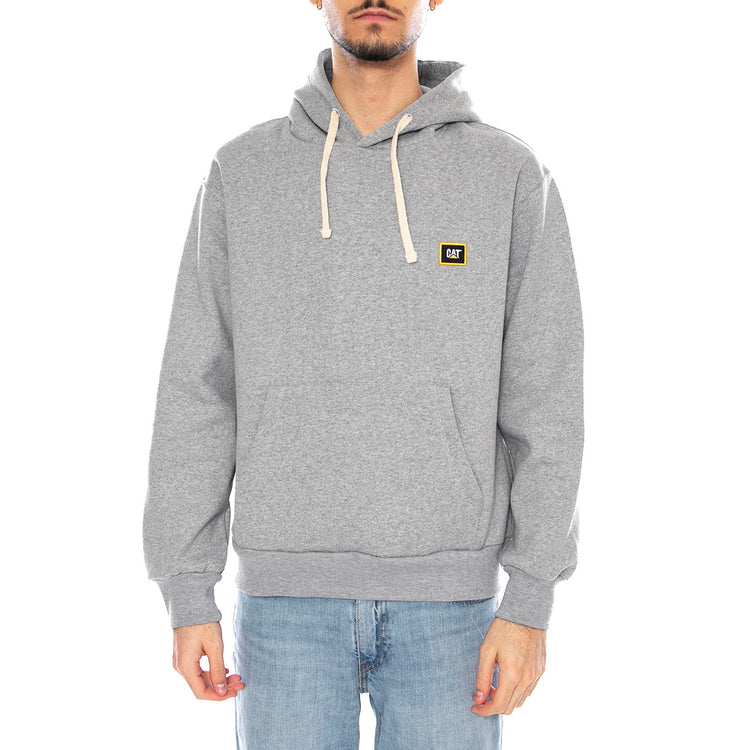CAT Unit Hoodie -- Felpa Uomo Light Heather Grey 6010104 10831 CAT 