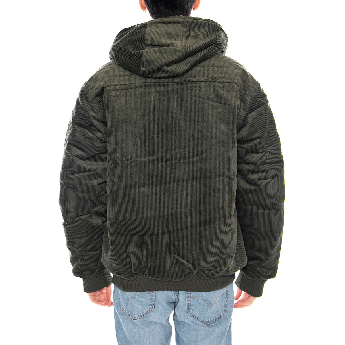 Cord Active Jacket -- Giacca Uomo Beetle Verde con Cappuccio 6040096 19-0312 CAT 