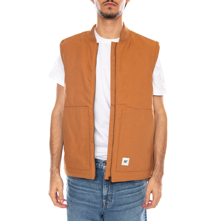 Classic Canvas Vest Duck - Giacca Smanicata Uomo Marrone 6040102 16-1432 CAT 