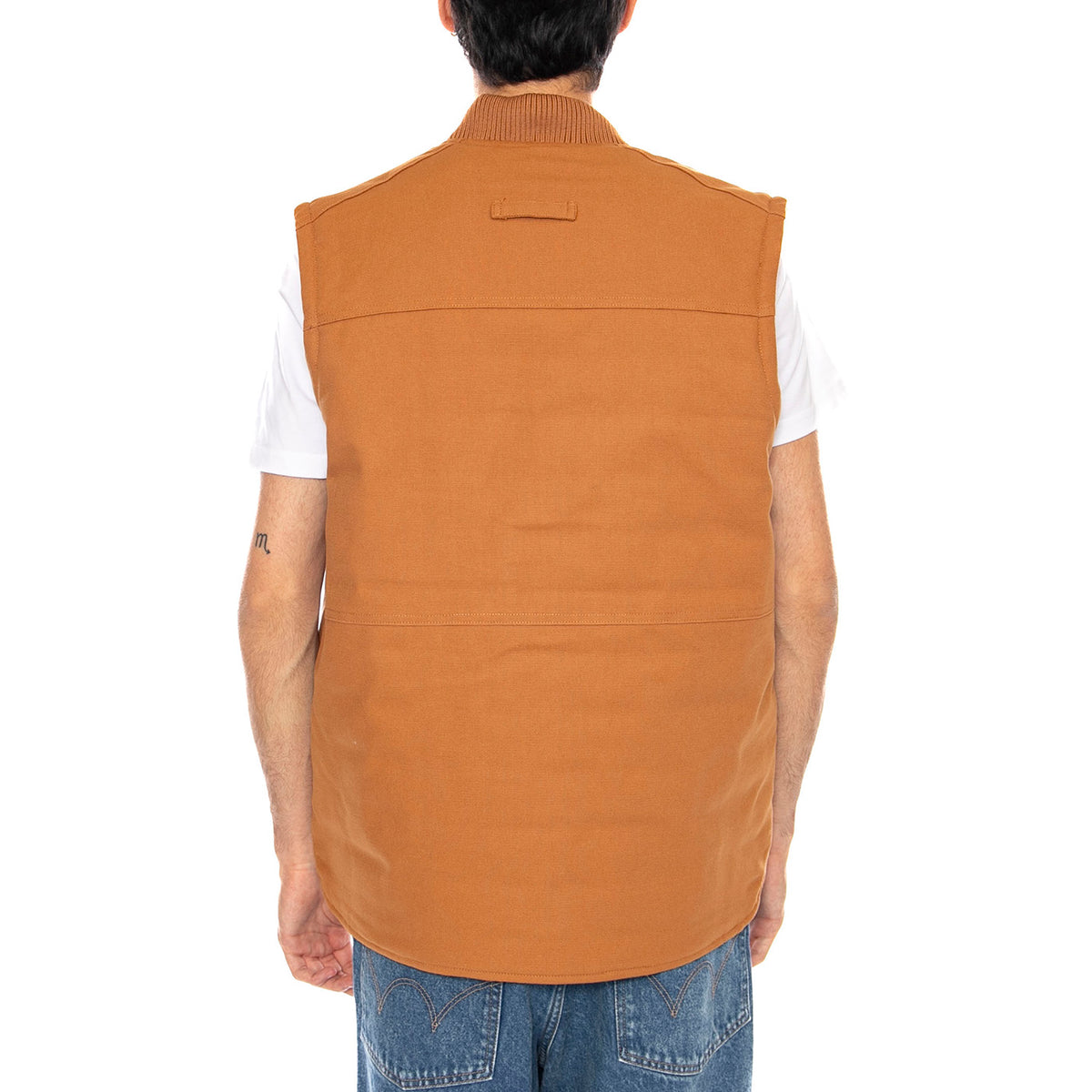Classic Canvas Vest Duck - Giacca Smanicata Uomo Marrone 6040102 16-1432 CAT 