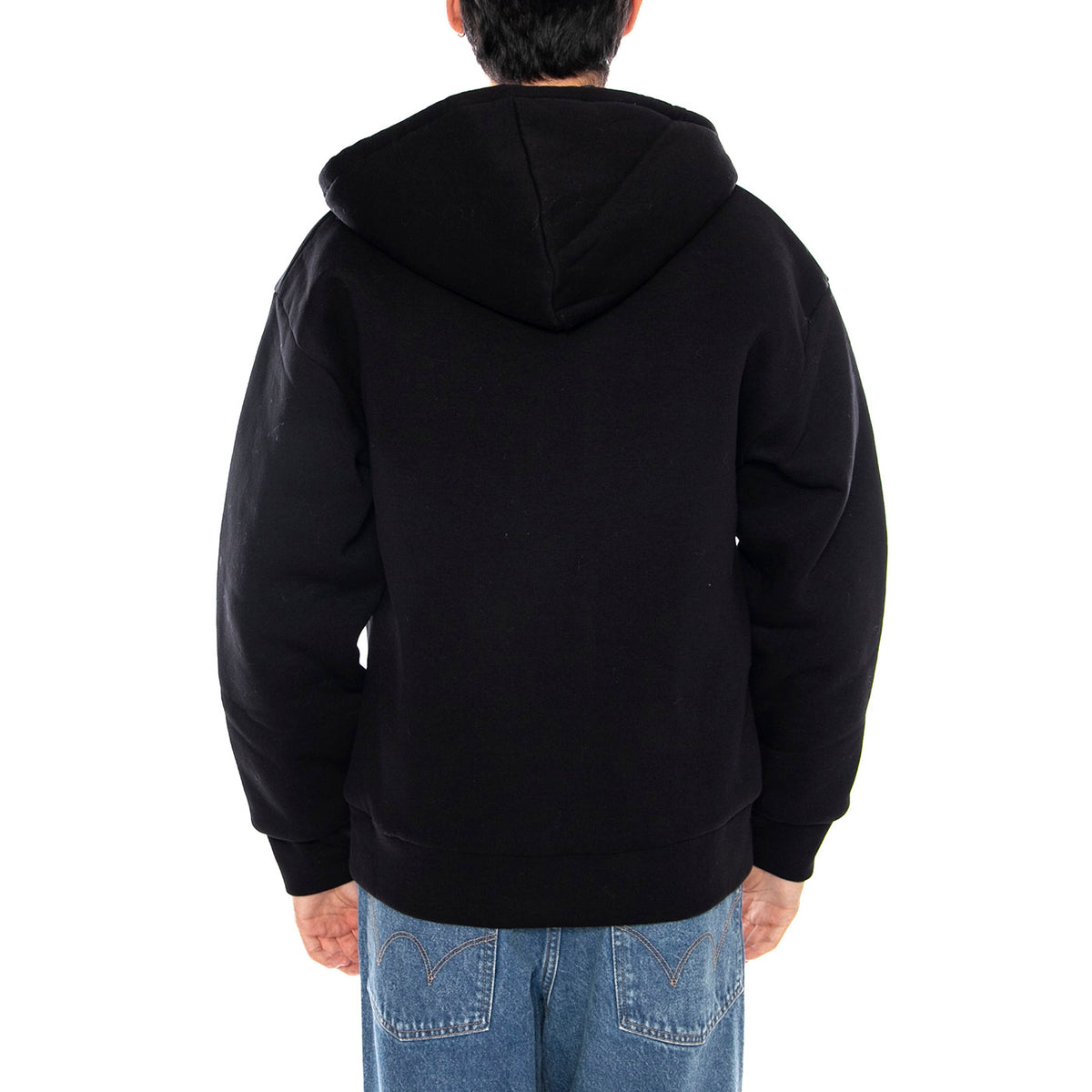 Blueprint Hoodie Black - Felpa con Cappuccio Uomo Nera 6050179-10158 . CAT 
