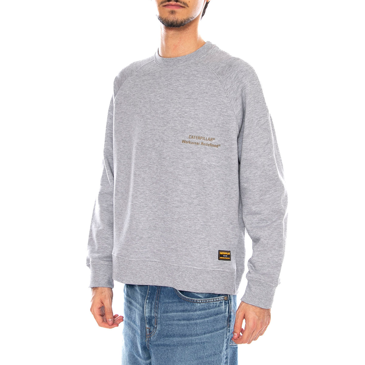 Varsity Raglan Crew Grey - Felpa Girocollo Uomo Grigia 6050205 10122 CAT 