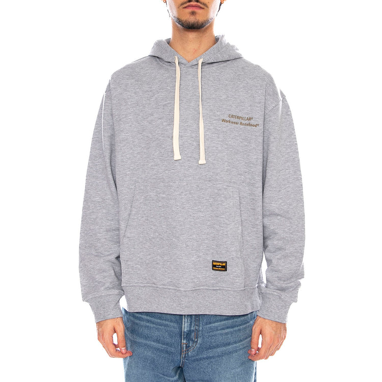 Redefined Hoodie Heather Grey - Felpa con Cappuccio Uomo Grigia 6050213 10122 CAT 