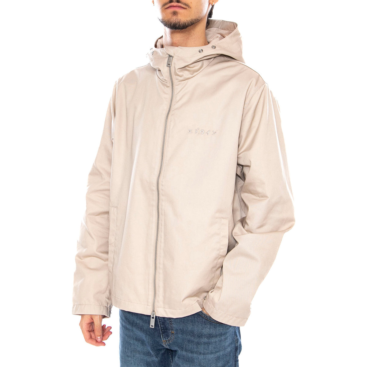 Dan Jacket Peyote - Giacca con Cappuccio Uomo Beige I033394.1ZC.99. 1ZC.99 EDWIN 