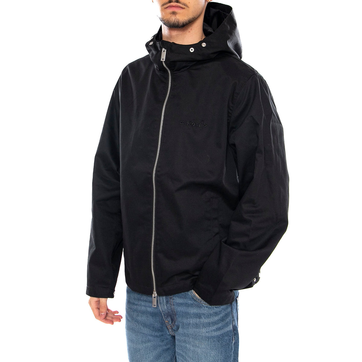 Dan Jacket Black -- Giacca con Cappuccio Uomo Nera I033394.89.99. 89.99 EDWIN 