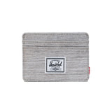 Charlie Kartenhalter Hellgrau Kreuzschraffur - Grauer Kartenhalter HERSCHEL ACCESSORIES