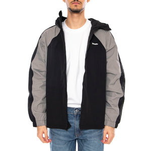 HUF Set Shell Jacket -- Giacca con Cappuccio Uomo Nera JK00389 BLK HUF 