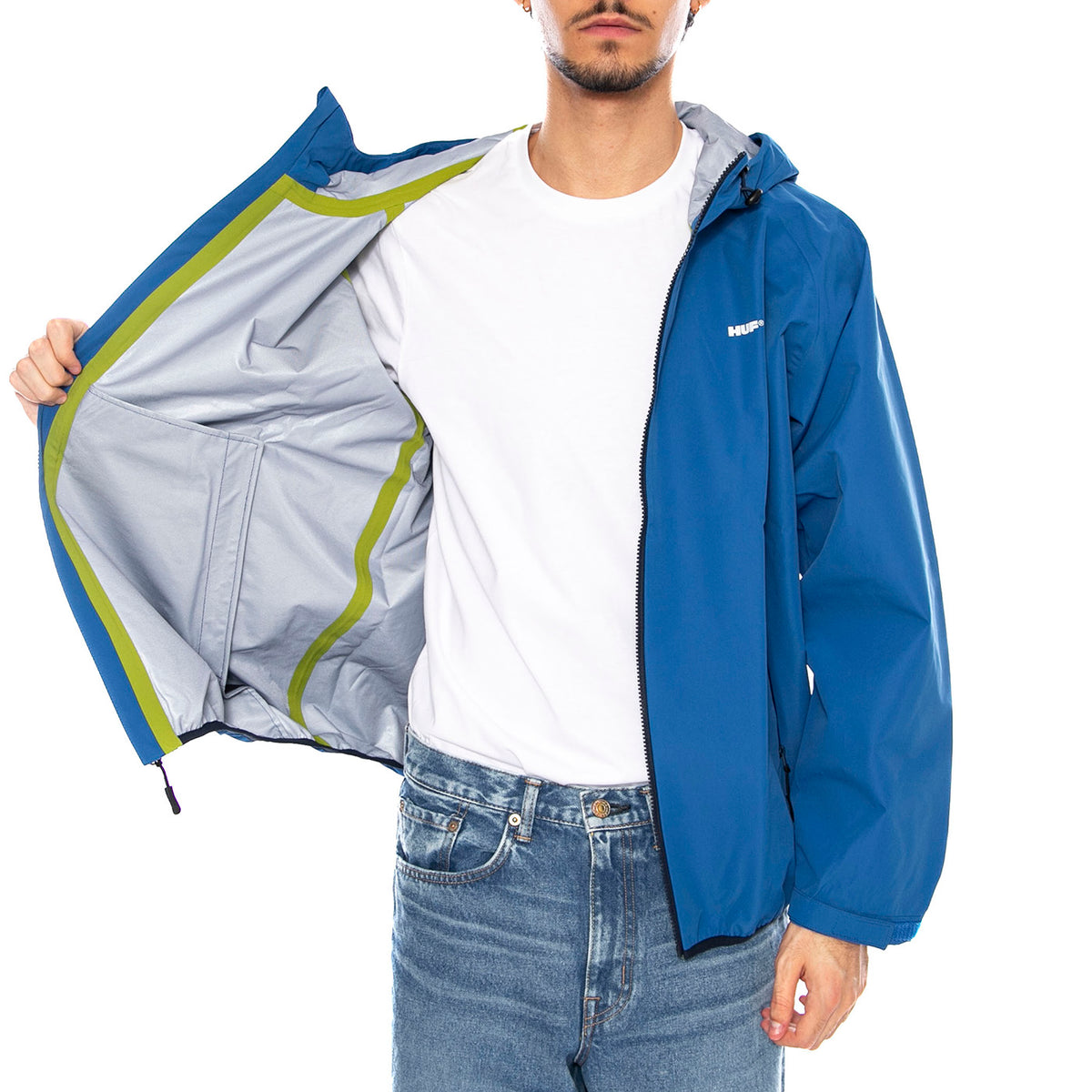 Rainier Shell Jacket CO Blu - Giacca Uomo Blu JK00458 CBL HUF 