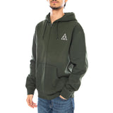 HUF Set TT F/Z Hoodie – Grüner Herren-Hoodie von HUF
