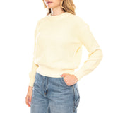 Mikala Pullover G006 GOTS Flan Creme -- Damenpullover Weiß Damen MINIMUM