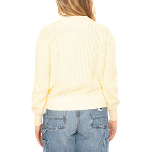 Mikala Jumper G006 GOTS Flan Crema -- Maglione Donna Bianco 16901G006 0619 MINIMUM 