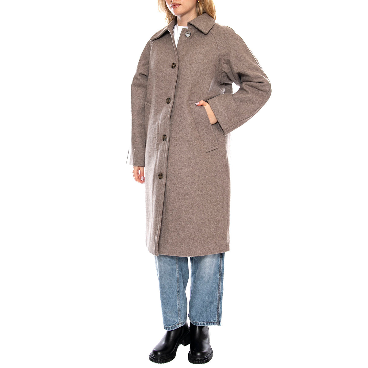 Hoshaa Pine Bark Melange -- Cappotto Donna Multicolore 222289884 1410m MINIMUM 