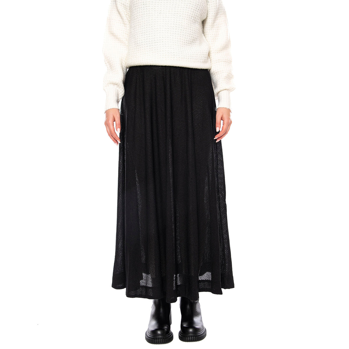 Izzy Skirt -- Gonna Lunga Plissé Donna Nera 237274156 999 MINIMUM 
