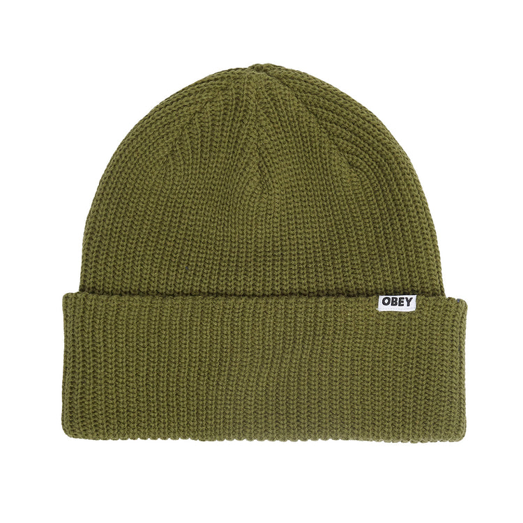 Bold Organic Beanie Army - Berretto in Maglia Verde 100030170 ARM OBEY 