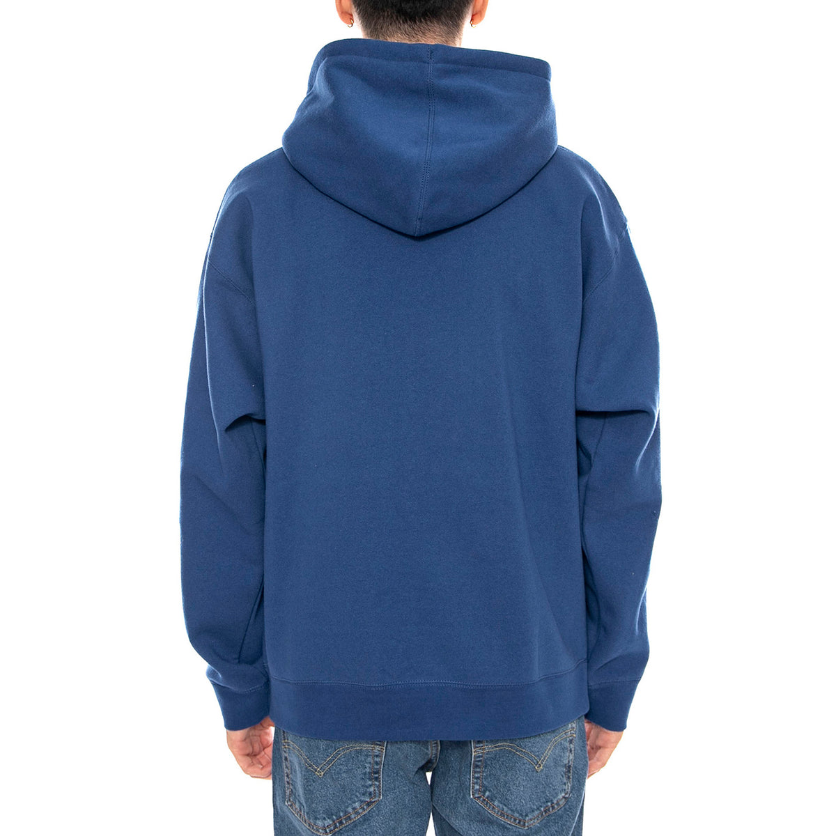 Obey Half Icon Fleece Limoges -- Felpa Girocollo Uomo Blu 112843911 LMS OBEY 