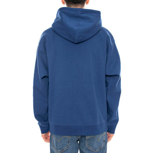 Obey Half Icon Fleece Limoges -- Felpa Girocollo Uomo Blu 112843911 LMS OBEY 