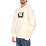 Obey TV Fleece White - Herren Kapuzenpullover Weiß Herren OBEY