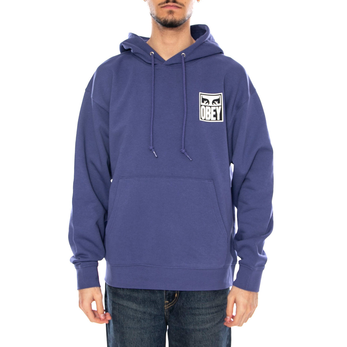 Obey Eyes Icon 2 Fleece -- Felpa Uomo Skipper Blu 117462142 SIB OBEY 