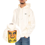 OBEY ICON STENCIL FLAME FLEECE - Hoodie Herren Weiß Herren OBEY