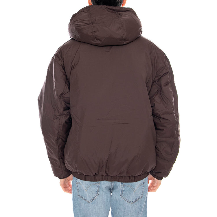 Retreat Hooded Jacket -- Giacca Uomo Marrone con Cappuccio 121800547 JVA OBEY 